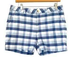 Dockers plaid shorts, medium rise, in cotton/elastane, petite size